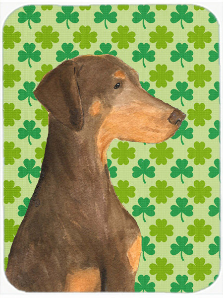 Planche à découper en verre à caroline st. patrick doberman st. patrick Shamrock Lucky Irish