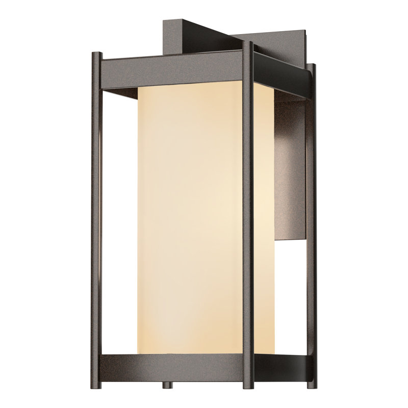 Lanterne murale d'extérieur Cela, H 13,6 po x l 6,2 po x P 7,5 po, Bronze côtier, Verre transparent