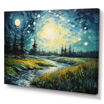 " Vangogh Dandelions In The Meadow II "