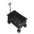Collapsible Folding Wagon, 150 L Beach Wagon Cart with All-Terrain Wheels