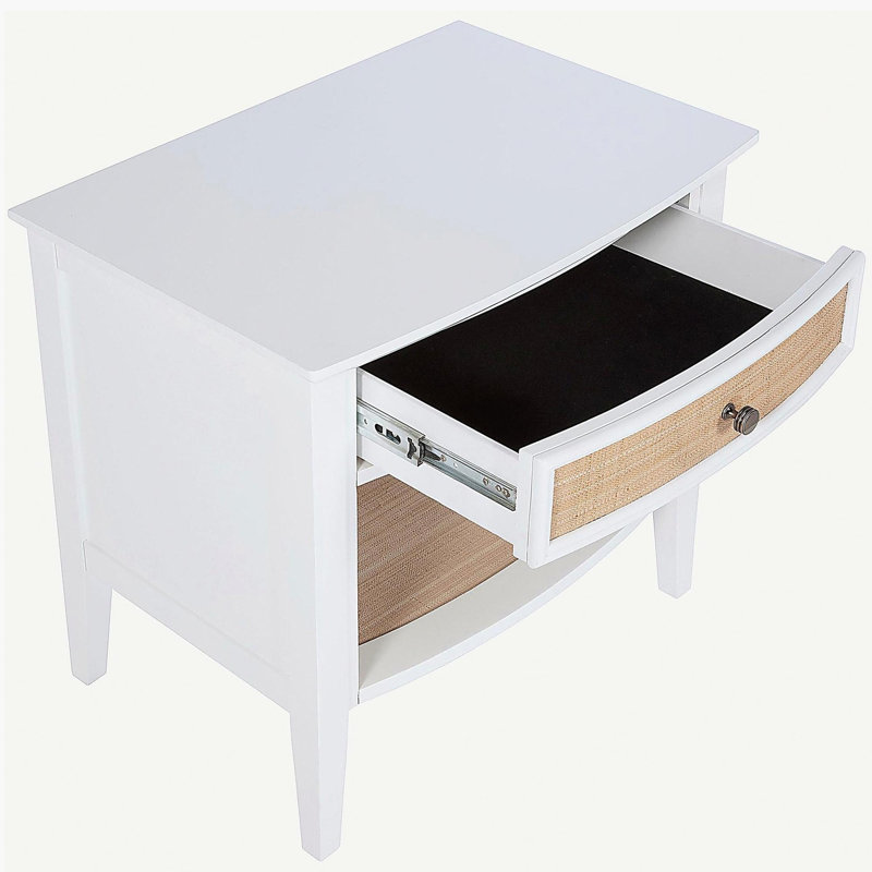 Talia White 1-drawer Nightstand