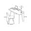Ensemble de bureau et de chaise de petite taille