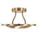 Mcroberts Modernistic Semi Flush Eco Friendly LED Ceiling Light Fitting in Brushed Finish