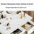 Vanity Table Set with Mirror, Modern Makeup Vanity Dressing Desk with 2 Drawers & 2 Shelves ,White (Without Stool)