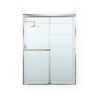 Porte de douche coulissante sans cadre 60 po x 69 po Paragon Series