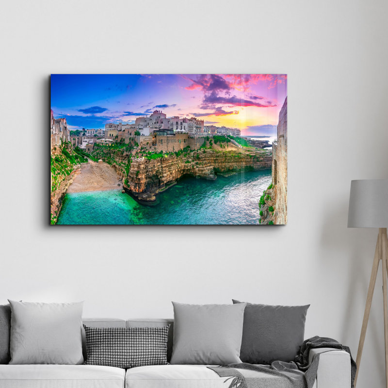 Peinture murale élégante en verre trempé | 100% verre trempé, épaisseur: 0,16 pouce | Imprimé UV pour des couleurs éclatantes et une durabilité | Parfait pour la décoration intérieure et l'esthétique moderne