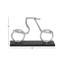 Sculpture de cycle en aluminium Vandalia