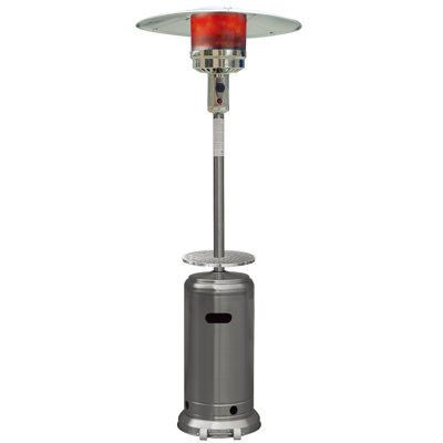 Hanover 7-Ft. Tall 48,000 BTU Propane Umbrella Patio Heater with Wheels