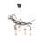 Ine 5 - Light Dimmable Tiered Chandelier