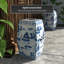 Tabouret de jardin bleu / blanc Feuerstein