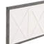Grand lit plateforme gris avec rangement, mobilier de chambre à coucher de choix