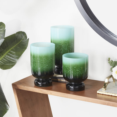 Uvalda 11.95'' H Glass Tabletop Hurricane