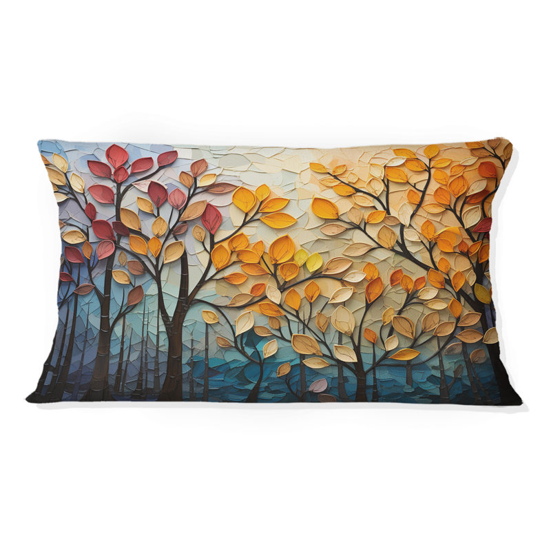 Coussin Leaves Autumnal Symphony Patchwork I - Leaves