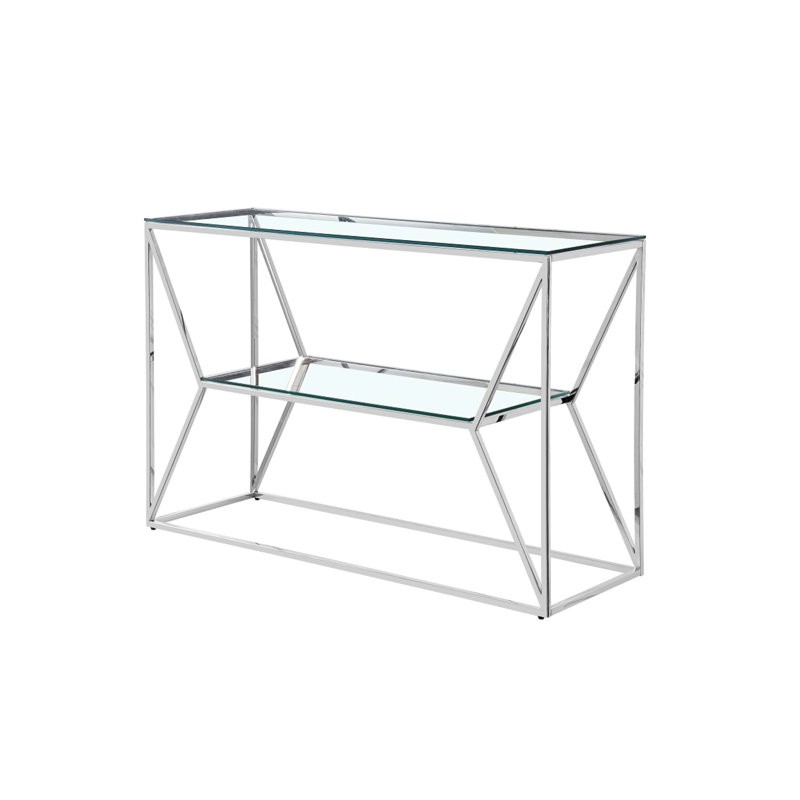 Mullinax 120.00cm Glass Top Console Table