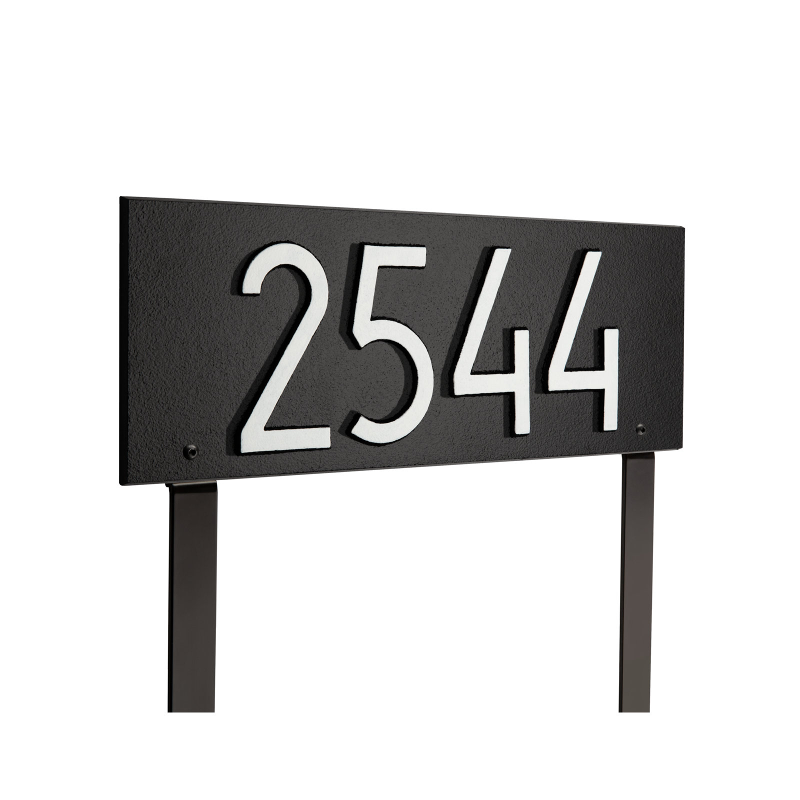 Mid-century Modern Rectangle Wall Plaque, Black/White, Yes