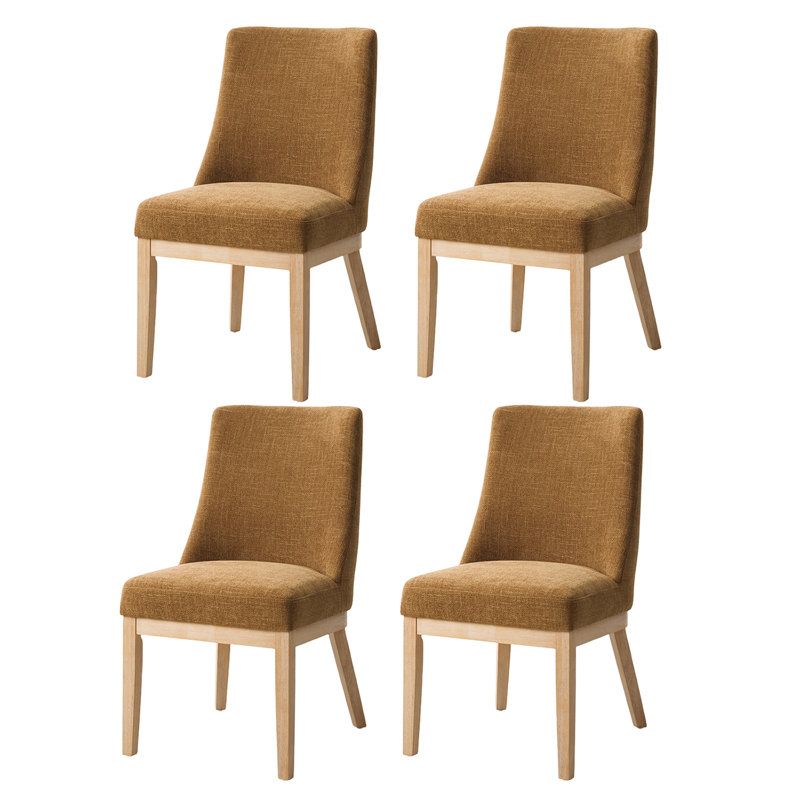 Hedda Farmhouse Solid Wood Dining Chair, 4, Camel
