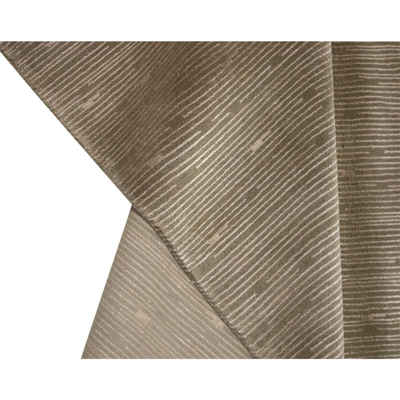 Hand Knotted Area Rug in Gold