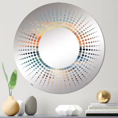 Miroir mural, verres vert traditionnel