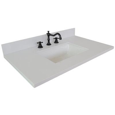 Plateau de meuble-lavabo simple 37 po