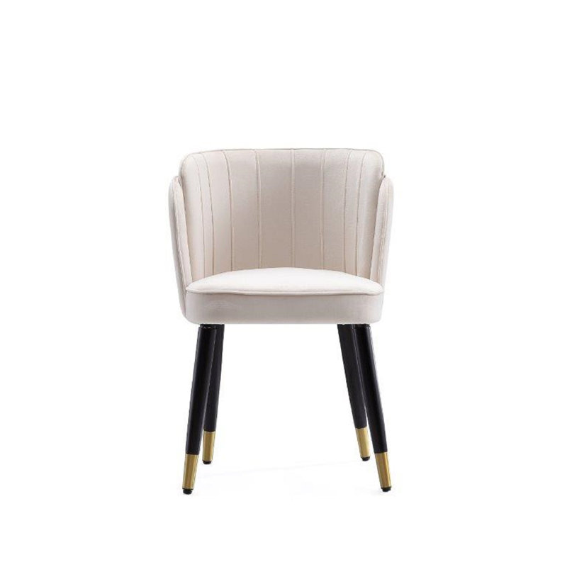 Chaise d'appoint Zephyr Modern, Crème, crème