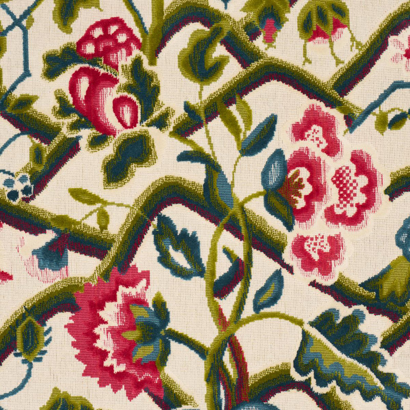 Tissu de jardin Jacobean, Noir