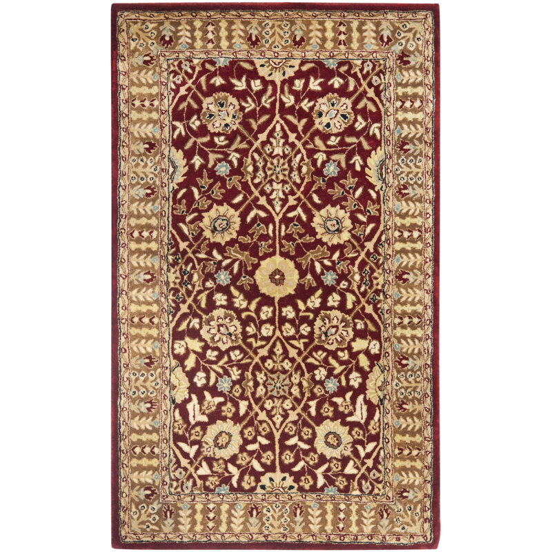 Evie New Zealand Wool Oriental Rug, Rectangle 4' x 6'
