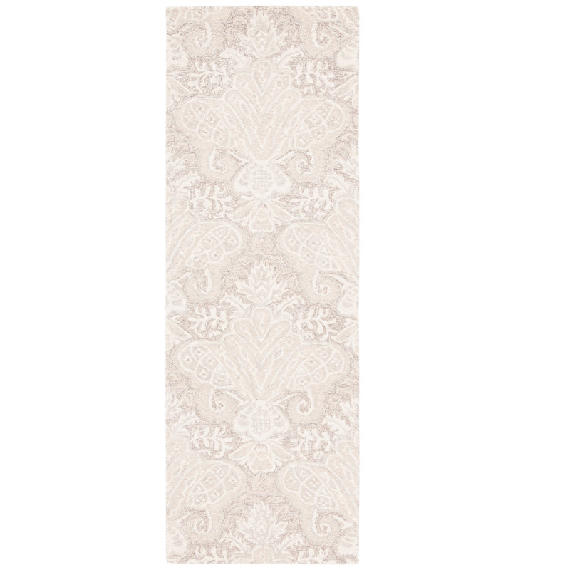 Hively Hand Tufted Wool And Cotton With Latex Ikat Rug, Runner 2'3" x 7'