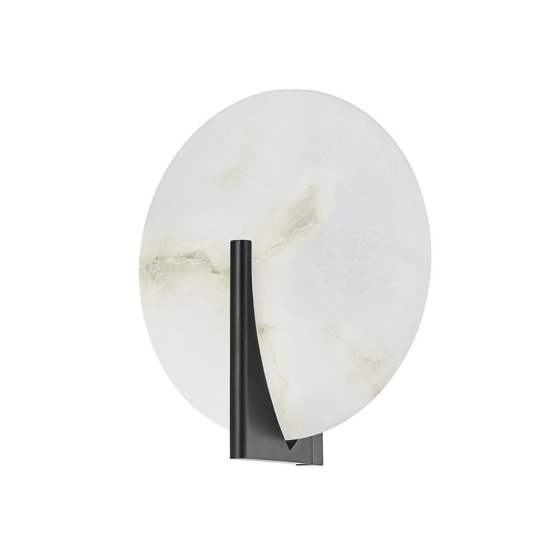 Asteria 1 Light Wall Sconce, Black Brass