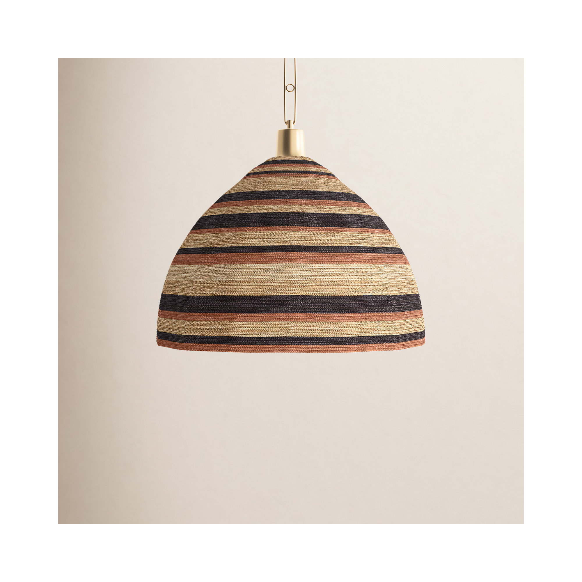 Single Light Dimmable Pendant, 33.5" H x 30" W x 30" D