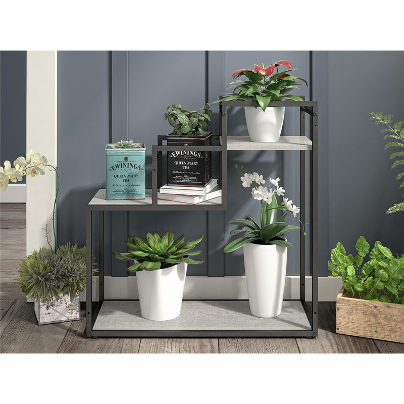 Katelijne Plant Stand, Natural/Black