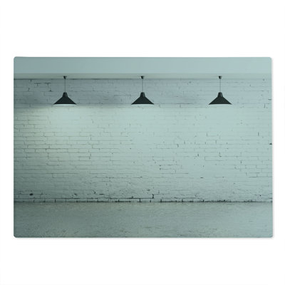 Ambesonne Black White Cutting Board Large Size Modern Minimalist Black and White