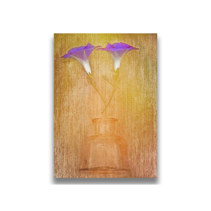 Message d'une bouteille par Hal Halli. Toile giclée sur toile tendue avec cadre flottant, H 30 po x l 40 po, Toile tendue