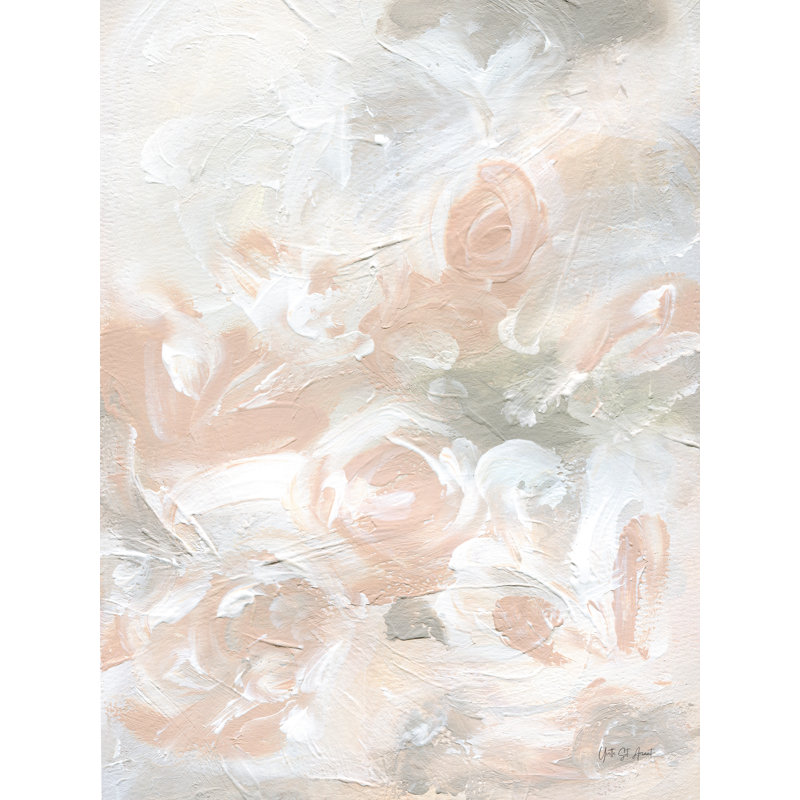 «Blush Abstract» par Yvette St. Amant, reproduction faite à la machine , Oui, H 16 po x l 12 po