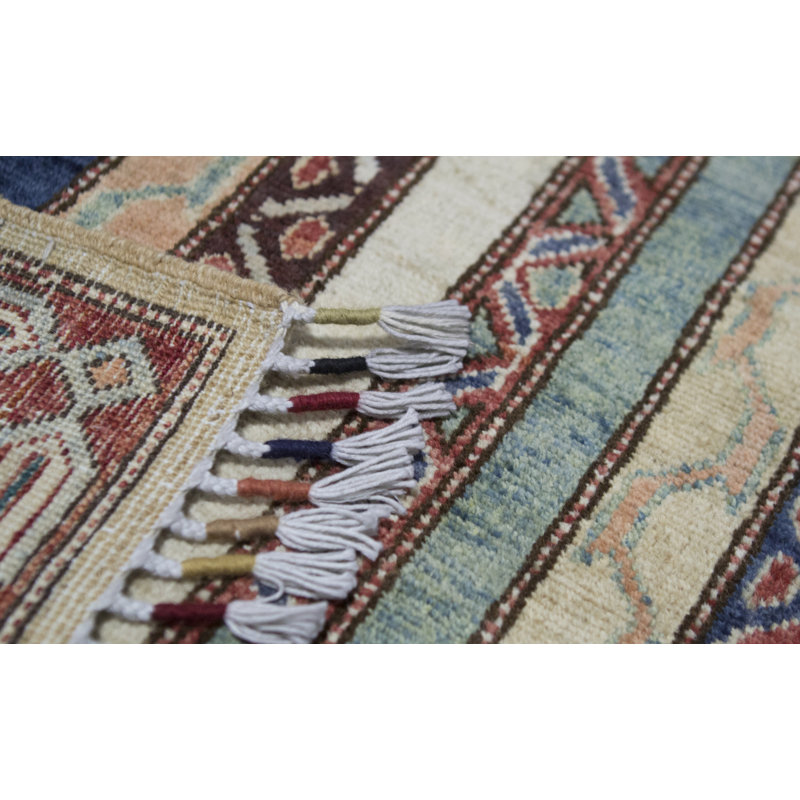 Hand Woven Wool Striped Area Rug