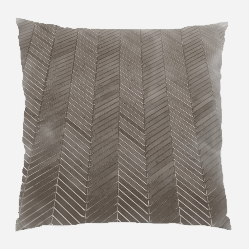 Coussin décoratif Wall, Gris