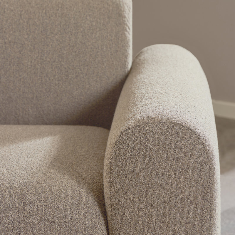 2 Seater Sofa & Chaise, Beige, Right Hand Facing