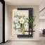 Plantes hydroponiques modernes à fleurs minimalistes avec peintures murales à DEL-34369981