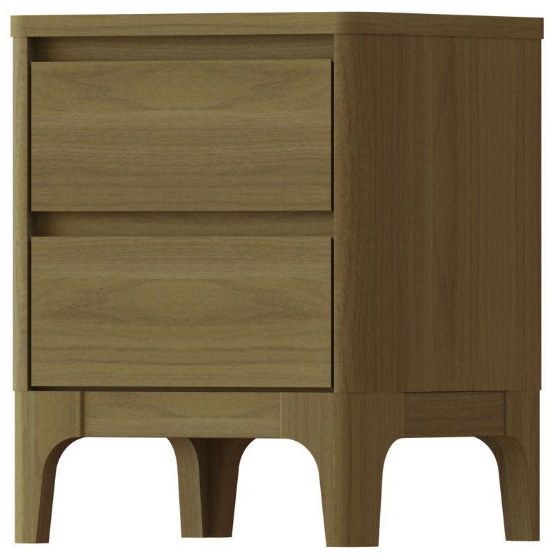 Cleary 41.2cm W Particle Board / Chipboard Bedside Table