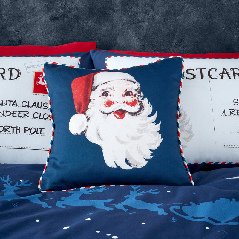 Letters To Santa Cushion Cover With Pocket