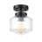 Adelone Glass Semi Flush Mount
