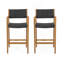 Tabouret en osier et bois Genesee