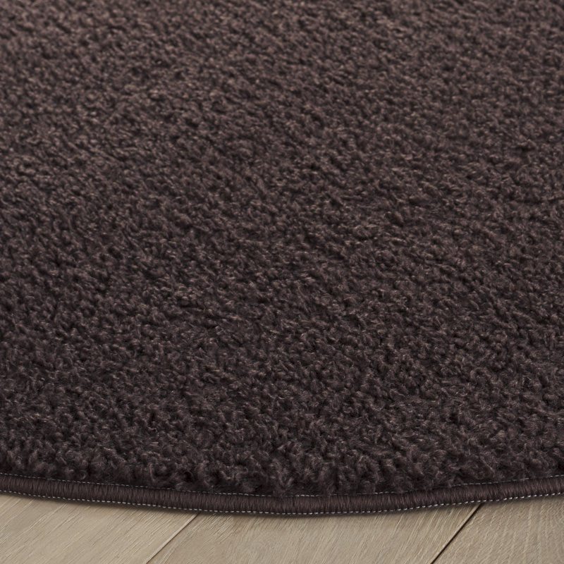 Tapis de couleur unie Boucle 100 Performance, Rond 6 pi
