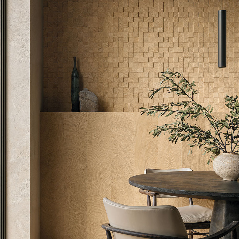 Bespoke Wood 2X2 3D Mosaic Oak, Beige