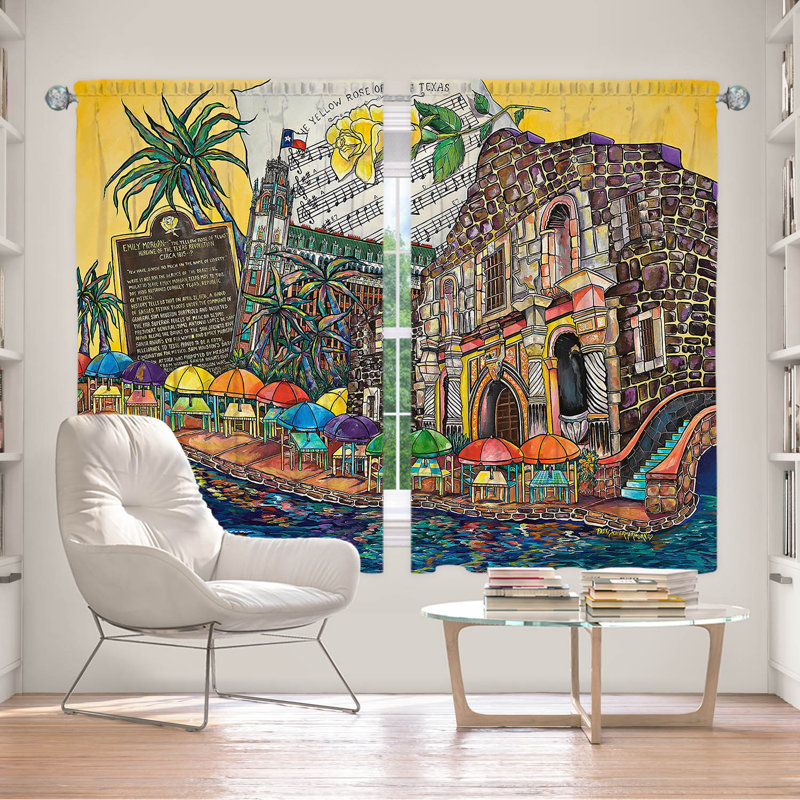 Ensemble de rideaux en polyester 2 pièces Froylan, L 40 po x L 52 po