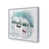 Cadre simple en chrome poli, bois massif n'est pas disponible