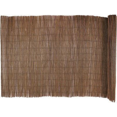 Rouleau de clôture en osier écologique, 60 cm x 425 cm, pour préserver votre intimité extérieure et décorer votre jardin. Durable et résistant aux intempéries. Paquet de 2.