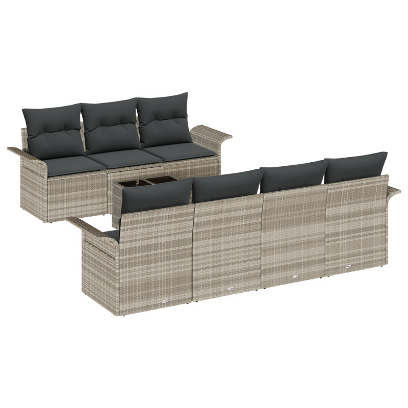 251cm Wide Patio Sofa with Cushions