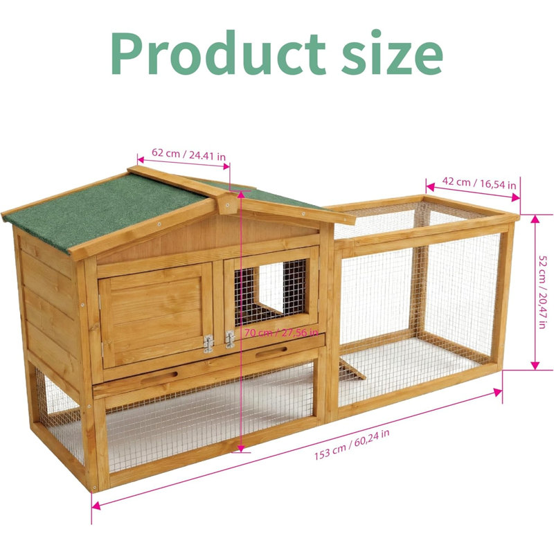 Small Animal Cage 153" W, Natural