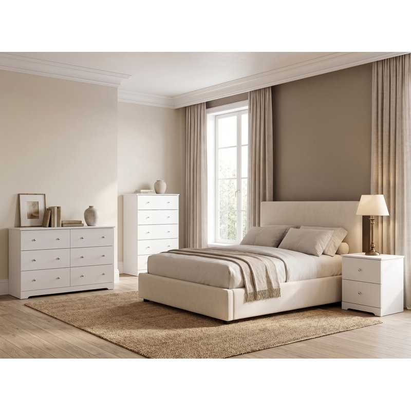 Blaklee 3 Pieces Bedroom Set, White