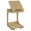 Table d'appoint en forme de C avec roulettes en chêne clair Ralston-481569721